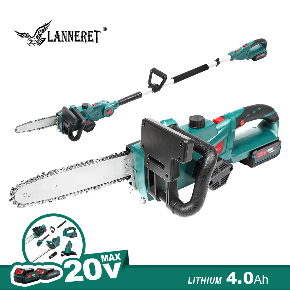 Беспроводная бензопила LANNERET 20 в с аккумулятором 4 0 Ач цепная пила и зарядное