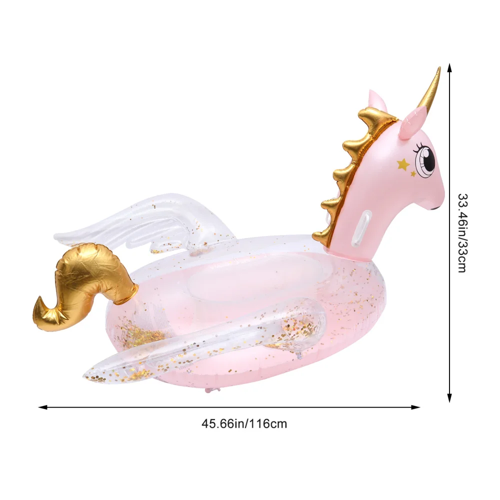 

Portable Unicorn Floating Bed Inflatable Floating Mat Swimming Pad Swimming Bed