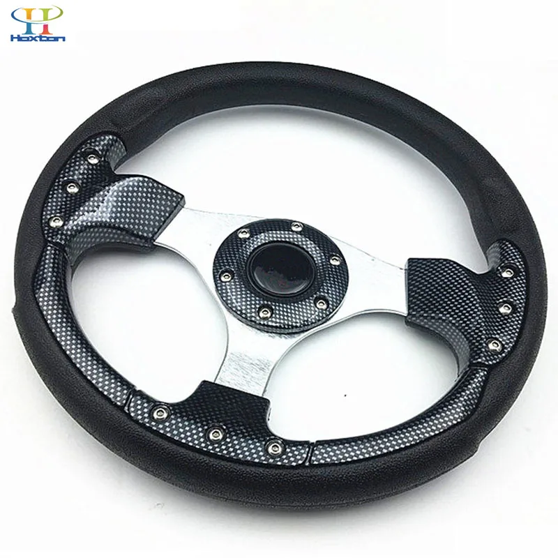 Универсальный руль 320 мм (13 дюймов) Искусственная кожа гоночный алюминиевый