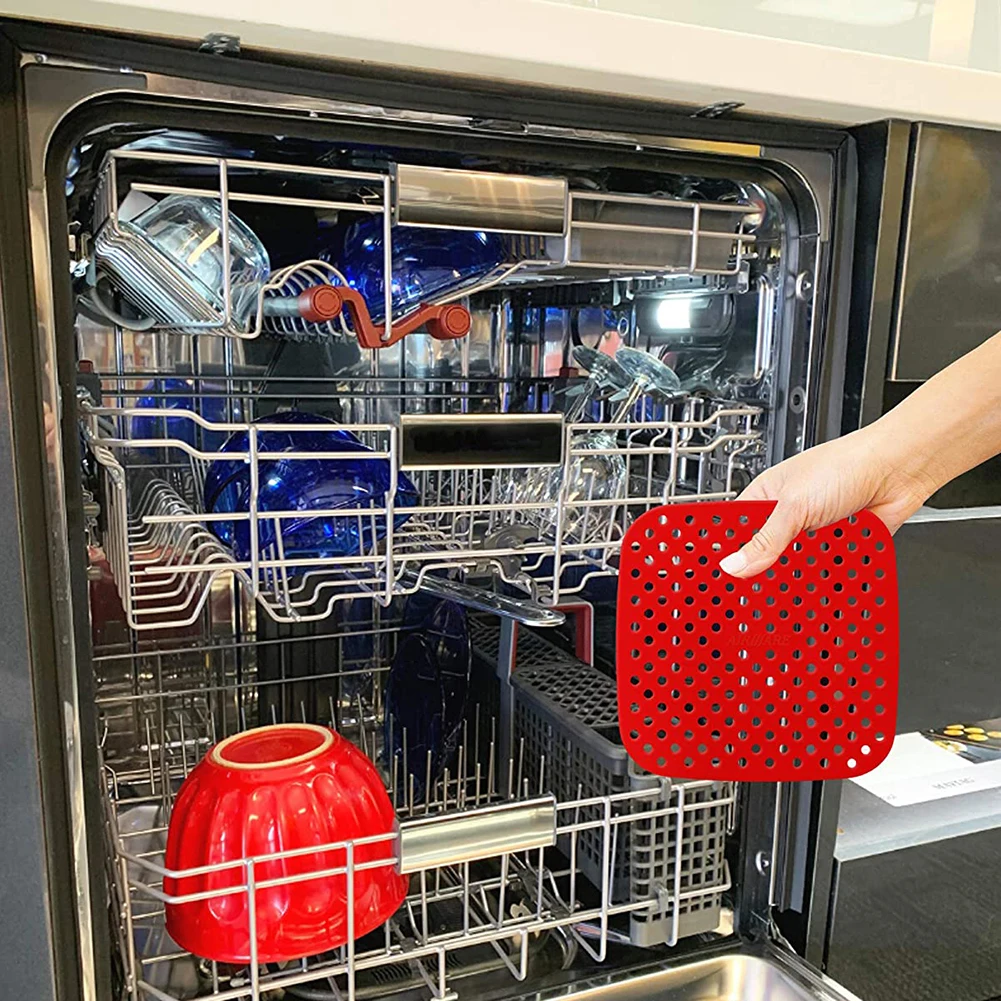 Силиконовая подкладка для фритюрницы многоразовая квадратная фритюрница