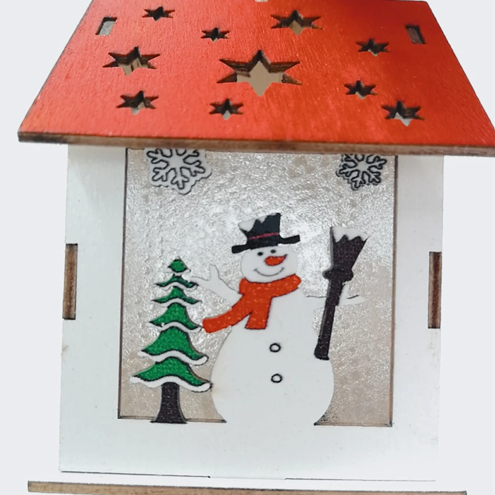 

Waylike Christmas Decorations Luminous Snow House Hotel Bar Christmas Tree Decoration Ornaments Diy Gift Window Decoration