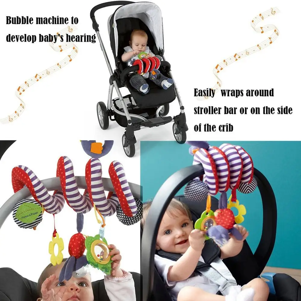 

New Design Infant Toys Baby Musical Spiral Crib Revolves Stroller Hanging Toy Crib Lathe Hanging Baby Rattles