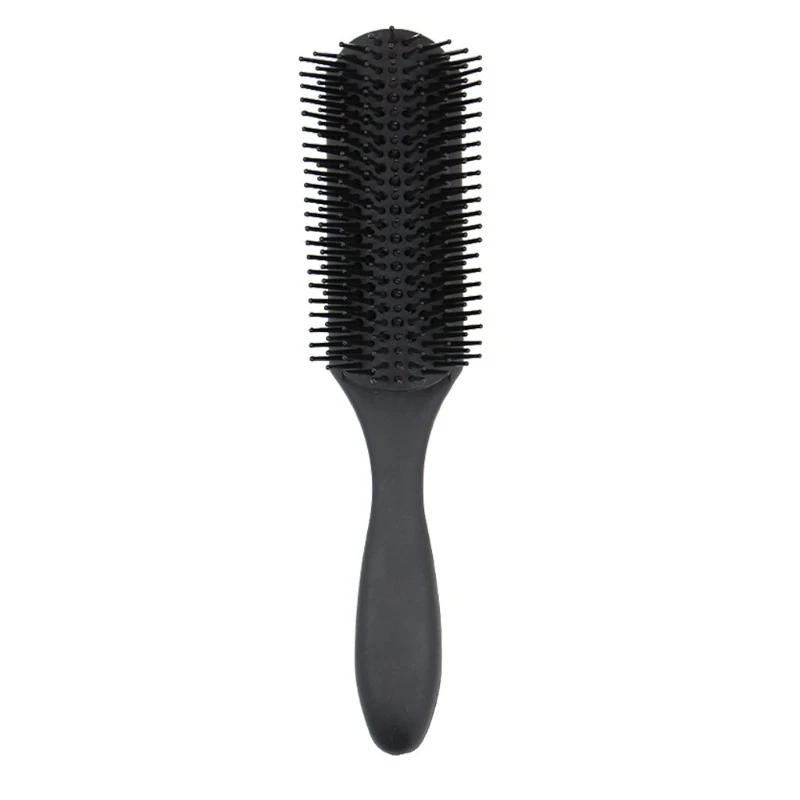

9 Rows Detangle Hair Comb Anti-Static Massage Brush Barber Hairdressing Straight Curly Salon Styling Tool