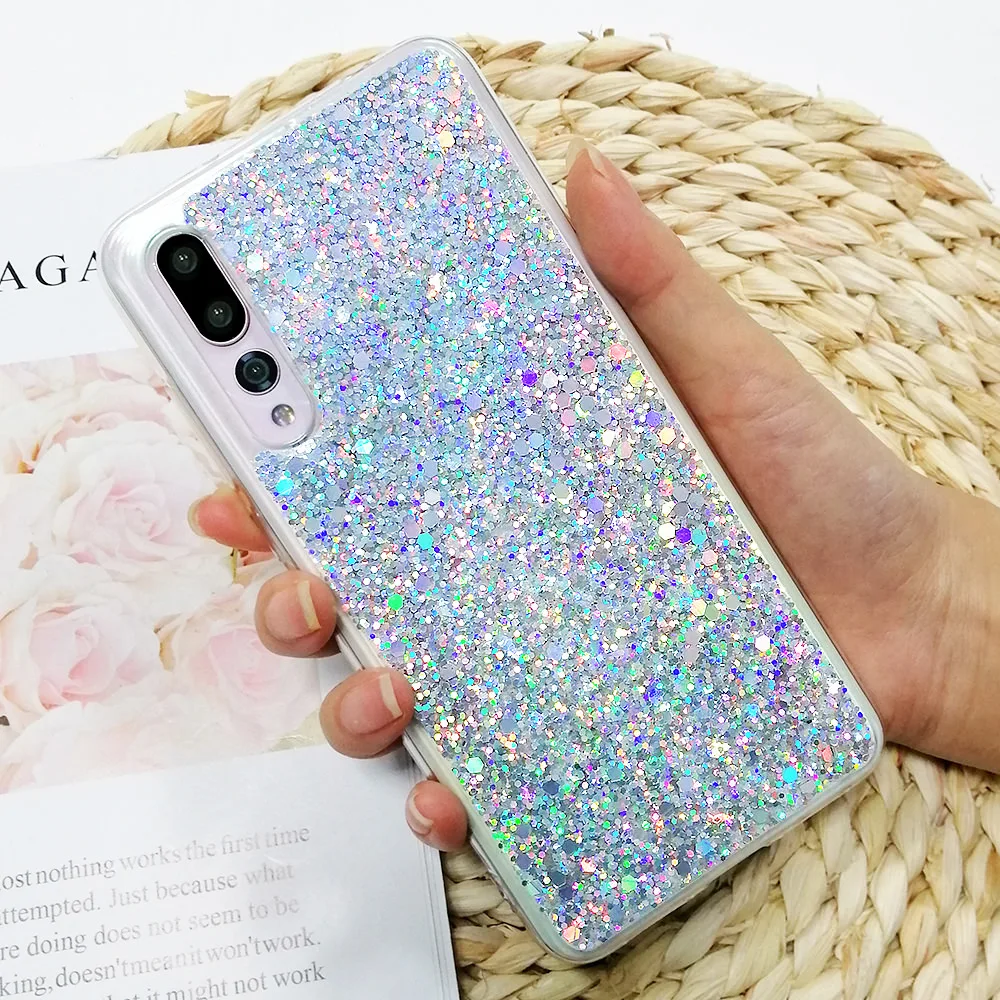 LAPOPNUT блестящий тонкий ударопрочный гибридный мягкий чехол для телефона Huawei P30 Pro