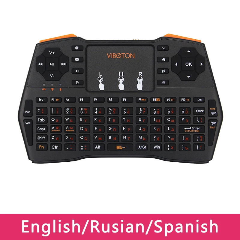 Беспроводная мини клавиатура 2 4 ГГц с сенсорной панелью для ПК ноутбуков Android ТВ