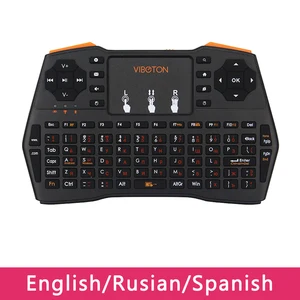 Беспроводная мини-клавиатура 2,4G с сенсорной панелью для мини-ПК, ноутбука, ТВ-приставки на Android для Orange Pi для фото