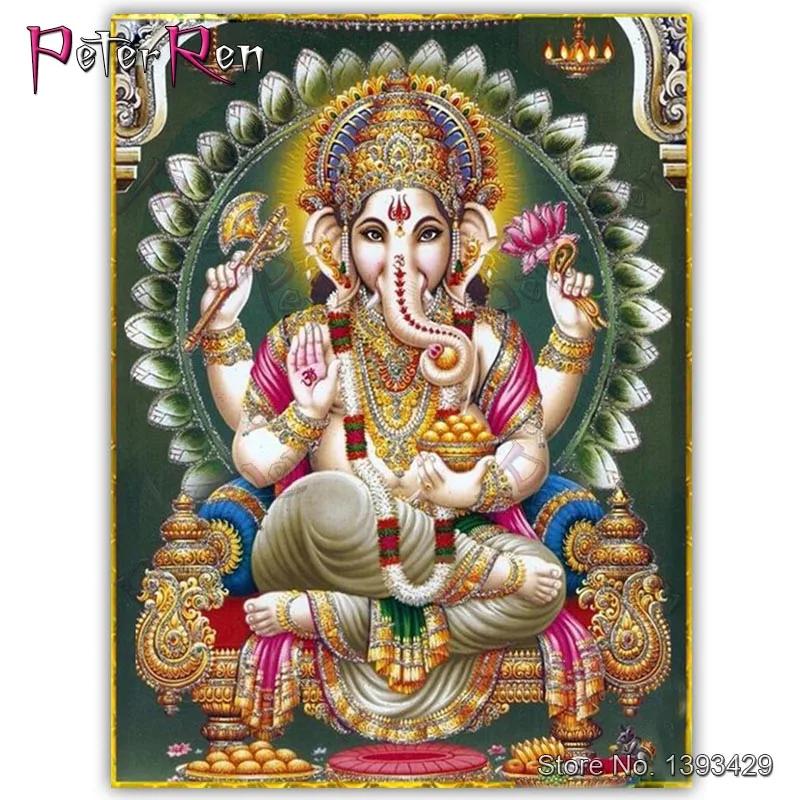 

DIY Diamond Painting Religious Full Square 3D Embroidery Round Drill Mosaic Cross Stitch Buddha statue Home Decor Christmas Gift