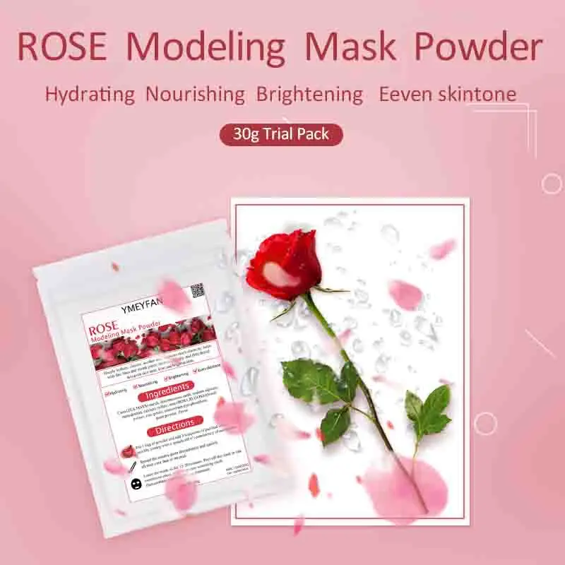 

Органический лепесток розы маска желе порошок улучшение отбеливания спа мягкая пленка увлажняющая упаковка для моделирования маска для ли...