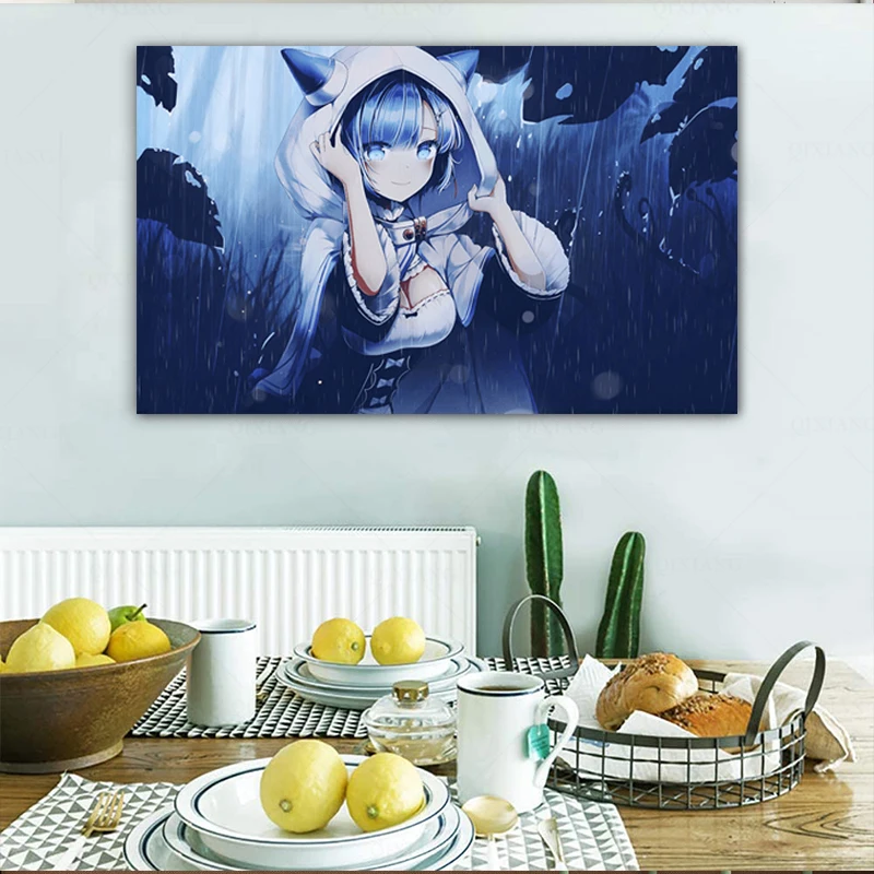 Картина Rem Re Zero Настенная фотография для гостиной спальни кабинета