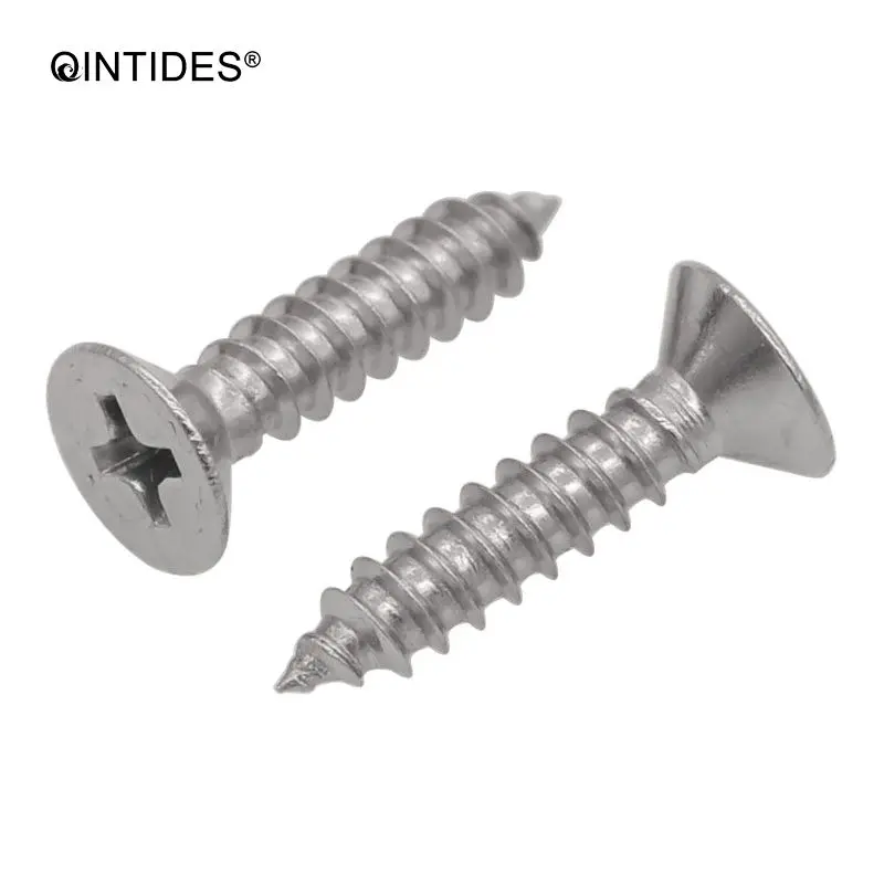 QINTIDES M1 M1.2 M1.4 M1.7 M2.2 M2.9 Винт Крест утопленный потайной головкой саморезы 304 из нержавеющей стали плоские винты
