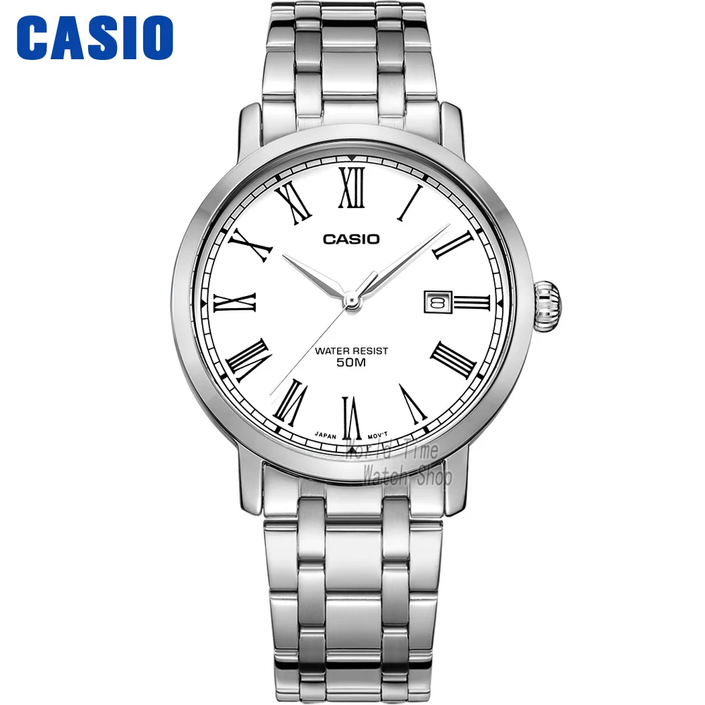 Часы Casio Простые часы мужские лучшие марки роскошные кварцевые часы Водонепроницаемые Ретро мужские часы Спортивные военные часы relogio masculino reloj hombre erkek kol saati montre homme zegarek meski MTP-E149 - Цвет: MTPE149D7B