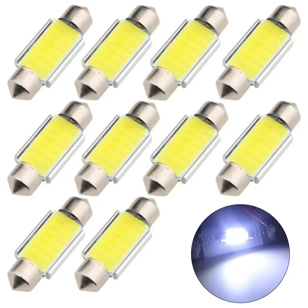 10 шт. Автомобильные светодиодные лампы для чтения 41 мм 12 В C5W|Сигнальная лампа| |