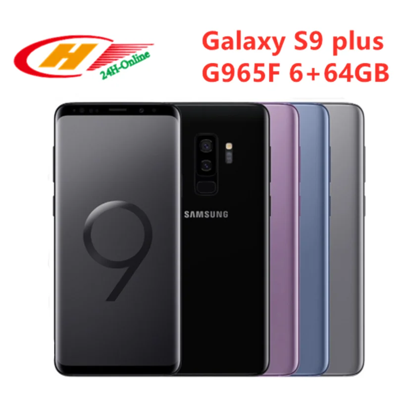 Разблокированный телефон samsung Galaxy S9 Plus G965F, четыре ядра, 6,2 дюймов, двойной, 6 ГБ ОЗУ, 64 Гб ПЗУ, NFC, отпечаток пальца