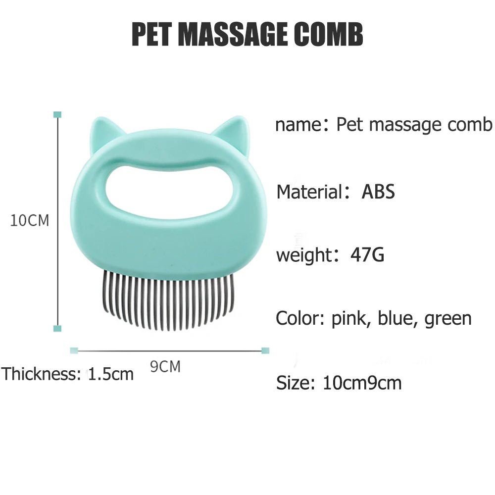 

Pet Massage comb Removal brush Shell Shaped Handle Pet Grooming Massage Tool Remove Loose Hairs for Cats pet accessories