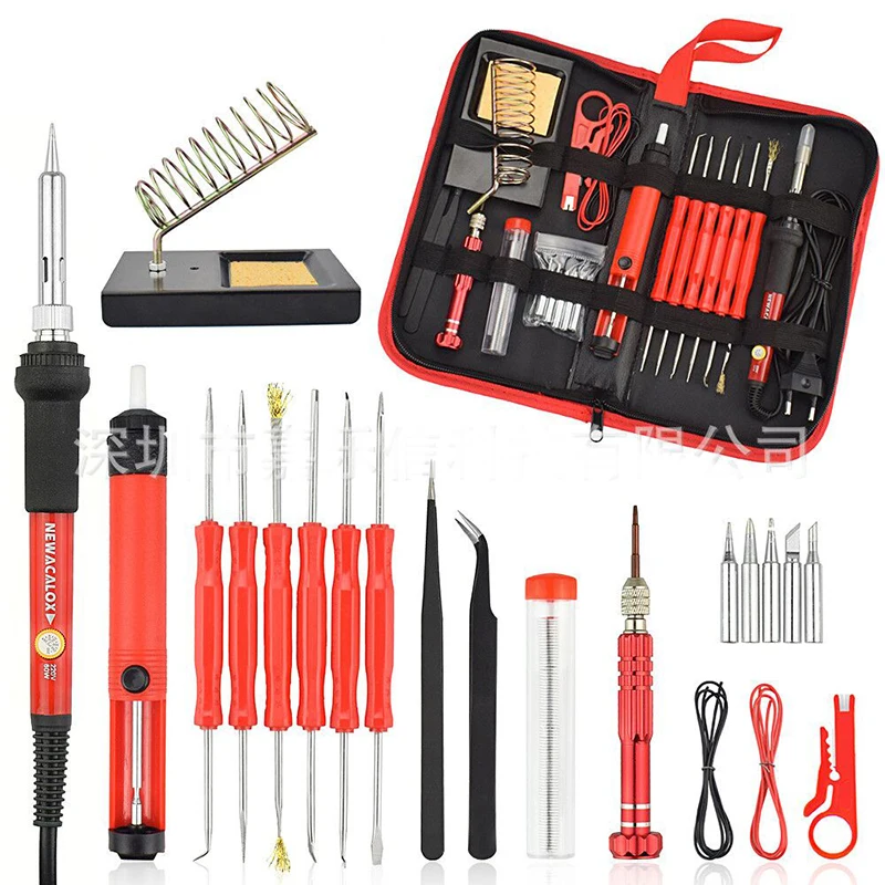 60 Вт Многофункциональный Электрический паяльник набор газовая вилка Европа/США