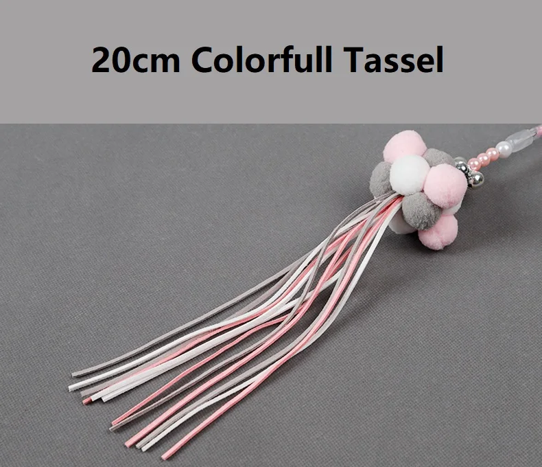 Высококачественная игрушка для кошек с колокольчиком и кисточкой акриловая