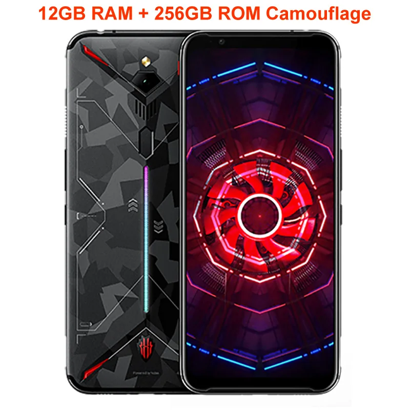 Camouflage 12 256 Мобильный телефон zte Nubia Red Magic 3, 6,65 дюймов, Восьмиядерный процессор Snapdragon 855, отпечаток пальца, фронтальная камера 16 МП, задняя камера 48 МП, 8 ГБ, 128 ГБ, 5000 мАч, игровой телефон - Цвет: Camouflage 12 256
