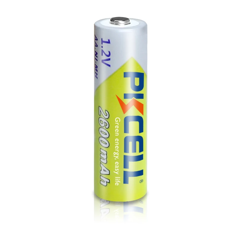 PKCELL 4PC 100% оригинальные 1.2В AA аккумуляторные батареи 2600 мАч Ni-MH Rechargeble батарея для