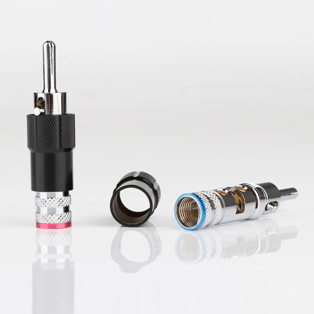 Розетка для кабеля 9 мм с родиевым покрытием|speaker cable plug|connectors goldnakamichi connector |