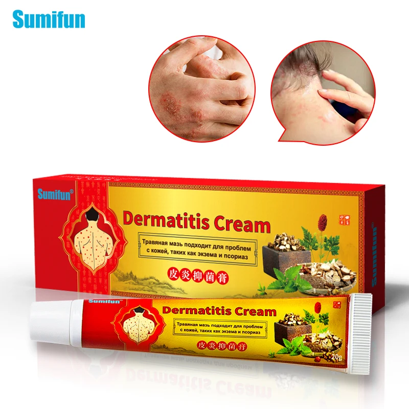 

1 шт., антибактериальный крем от дерматита, экземы и псориаза