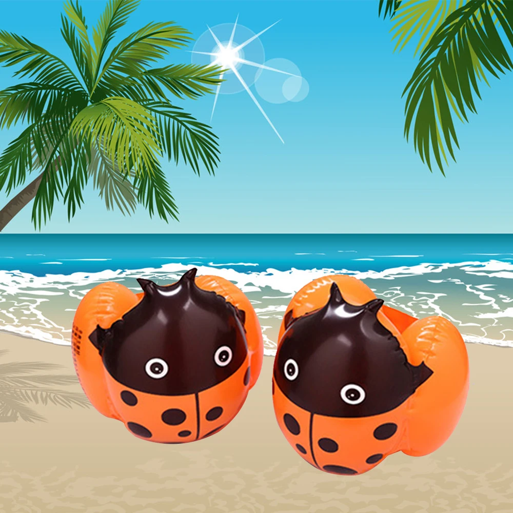 1 пара детский плавательный круг ming повязка на руку крыло поплавок божья коровка