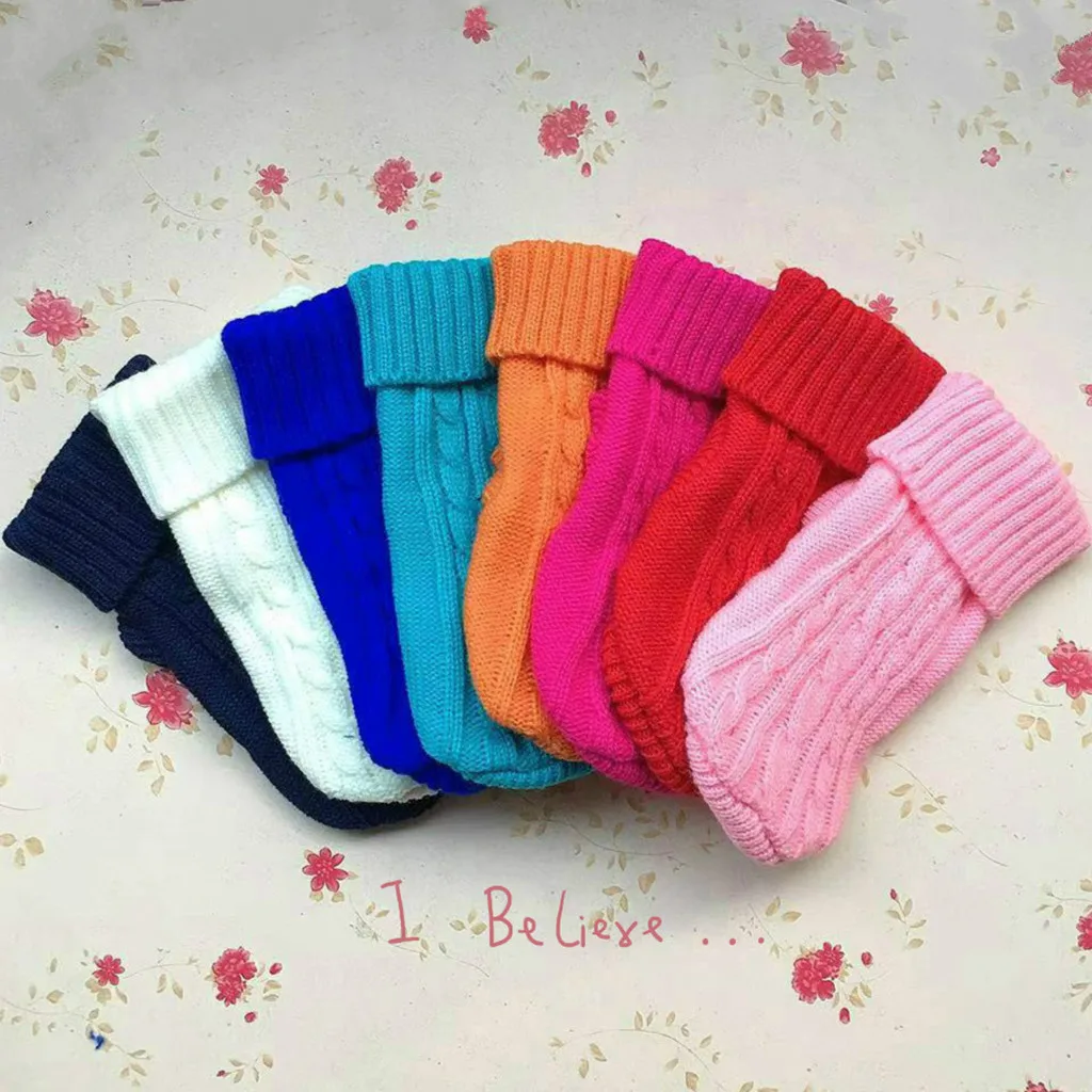 Зимняя Теплая Одежда для собак женский свитер кошек куртка одежда маленьких