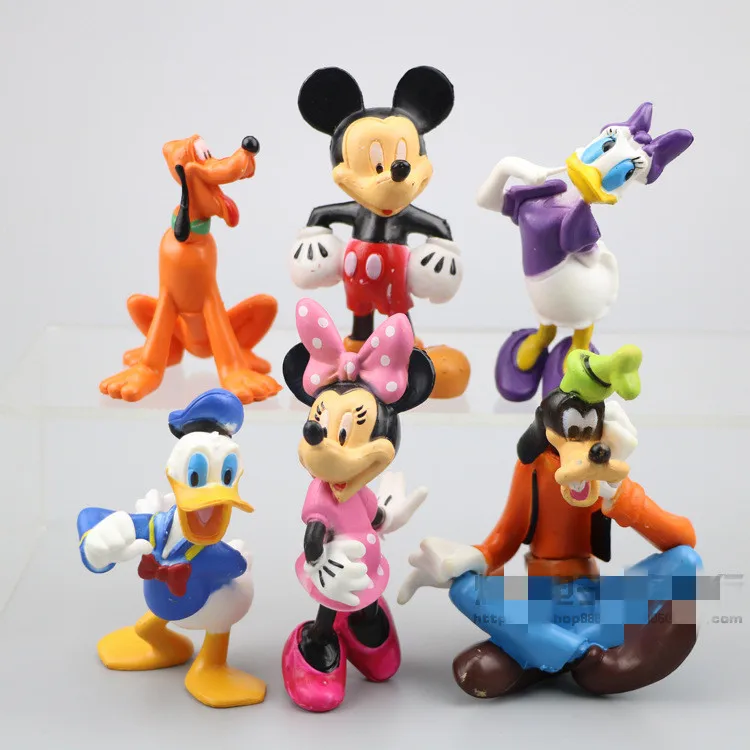 Disney Микки Мышь Минни Дональд Дак Дейзи с Гуфи Плутон мультяшная аниме фигурка