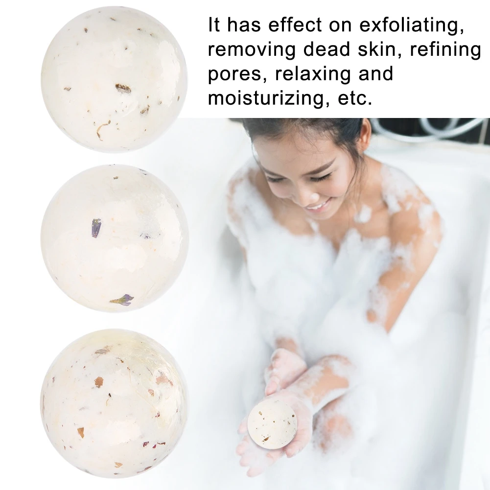 3 предмета органическая соль для ванны тело эфирное масло шарик ванной