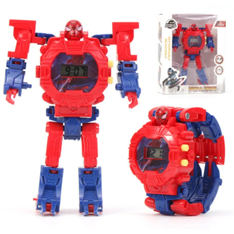 2020New детские игрушки часы фигурку Браслет комиксов мстители Железный человек