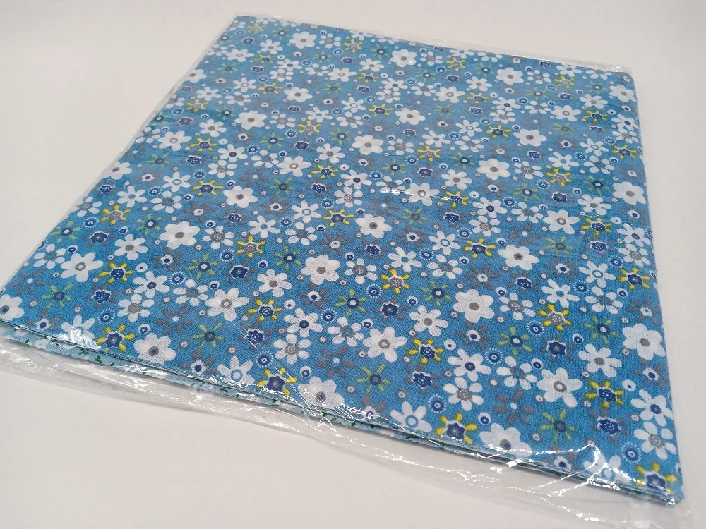7 Pieces/lot 50CMx50CM &quotcute blue&quot Cotton Fabric Fat Quarters bundle Tilda cloth Patchwork Quilting scrapbooking|fabric hardener|fabric