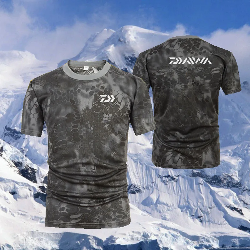 Новая футболка Daiwa для рыбалки летняя камуфляжная одежда с короткими рукавами