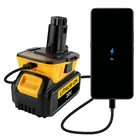 Адаптер для аккумулятора Dewalt 18 в, преобразователь инструментов Dewalt 20 в, литиевая батарея работает с Dewalt Max Xr Dcb200 Dcb201 Dcb203