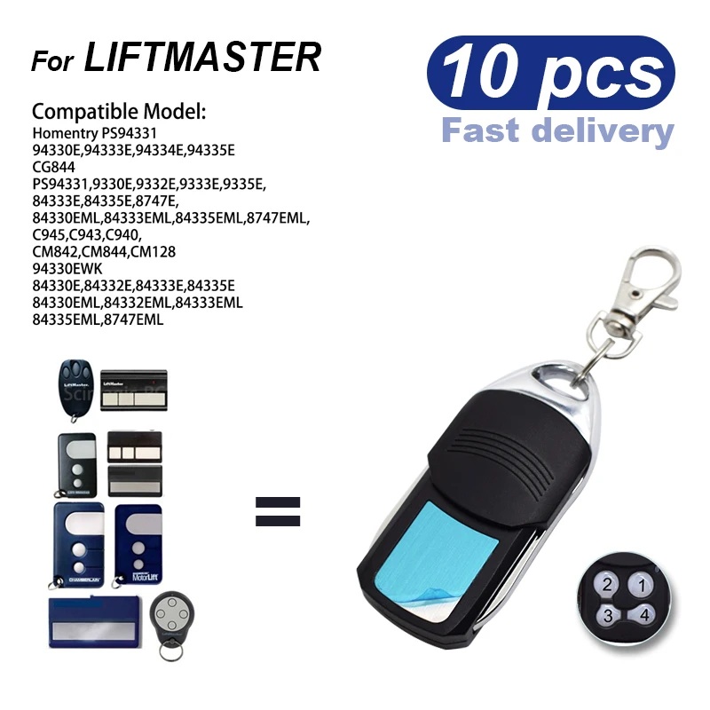 

Пульт дистанционного управления для гаражных дверей Liftmaster 94335e 84335e 84330E 1A5639-7, автоподъемник Liftmaster, 10 шт., 2020