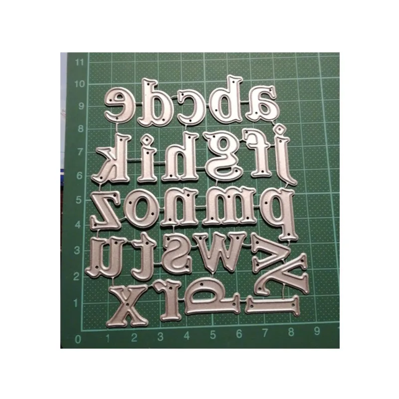 Штампы с английскими буквами скрапбукинг Новое поступление металлические