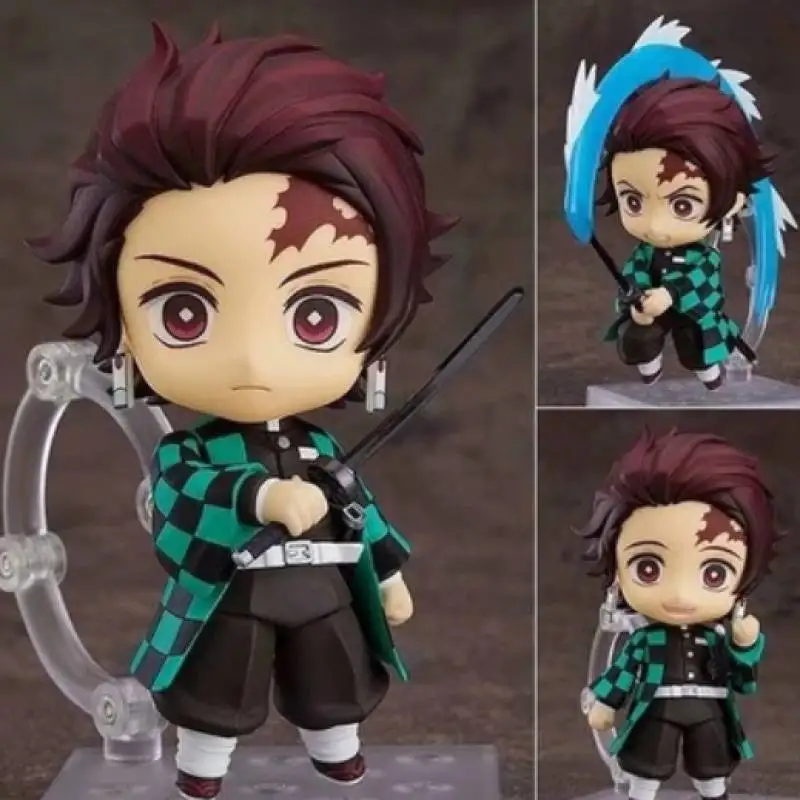 

Demon Slayer's Blade Q Version Of The Hand-Made Tanjirou Nidouzi My Wife Zenyi Changeable Face PVC Movable Doll Model Toy