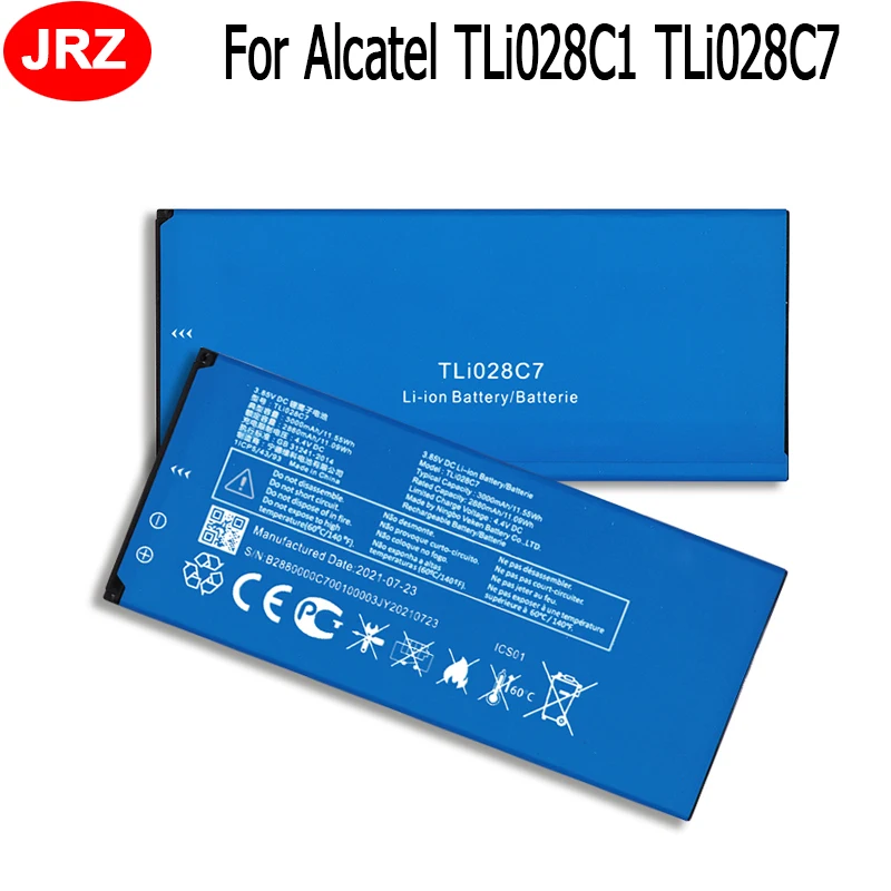 For Alcatel TLi028C1 TLi028C7 Battery 3000mAh Mobile Phone Replacement Batteria Batterie Accumulator AKKU