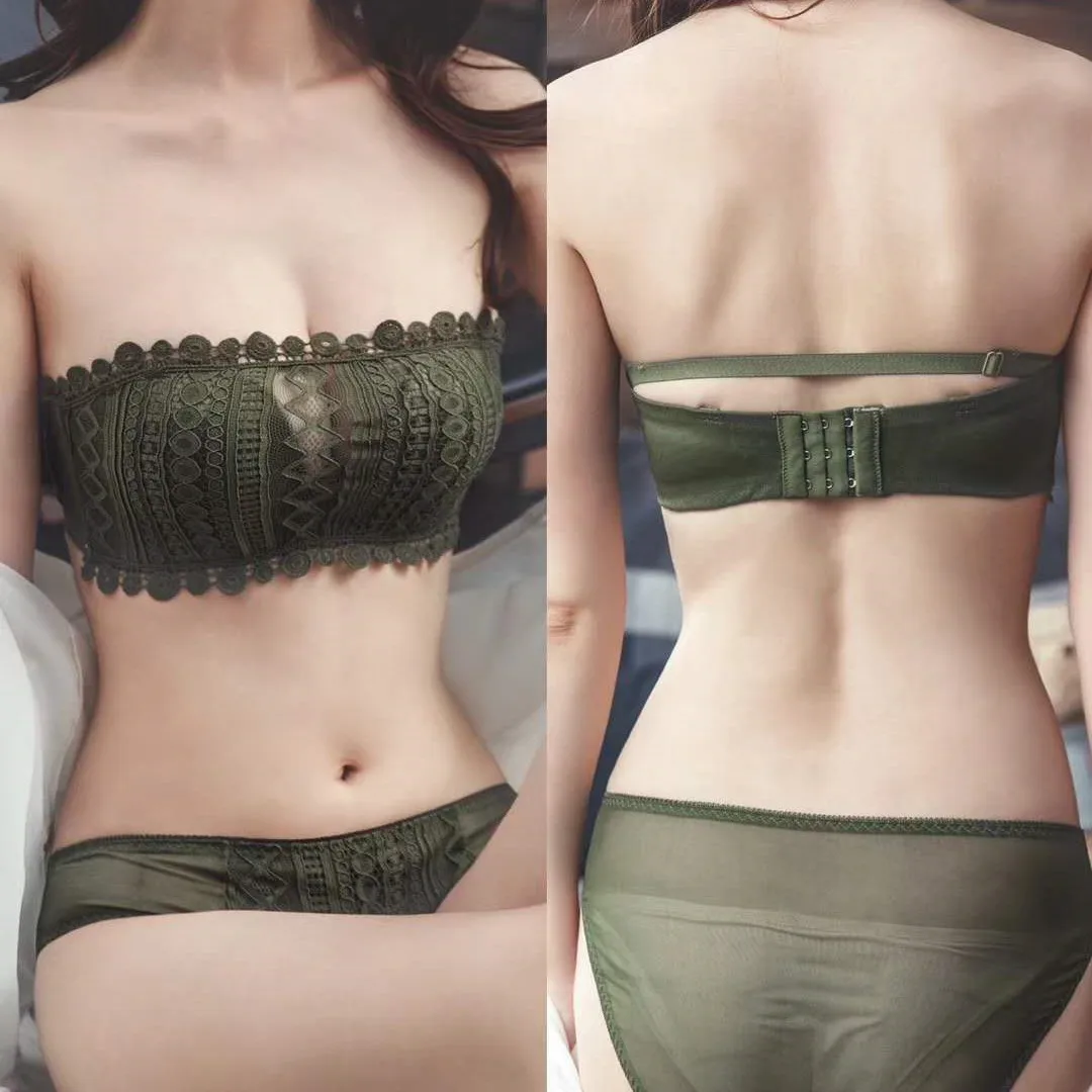 Распродажа женский сексуальный кружевной бюстгальтер без бретелек нескользящий