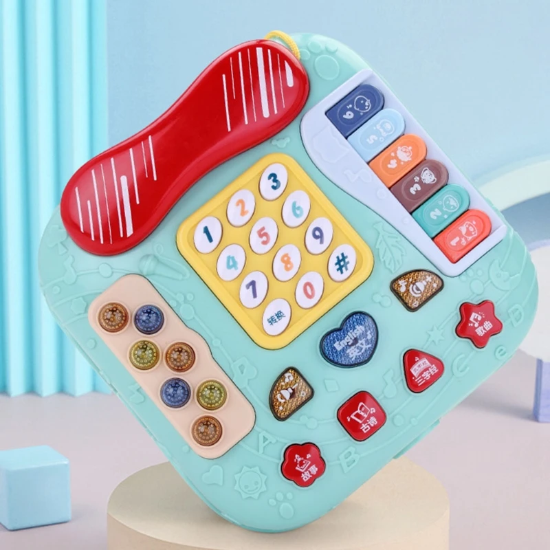

Sound Toy Smart Baby Car Shape Telephone Toy with Story Telling Whack-A-Mole Game Educational Toys Musical Piano Toy