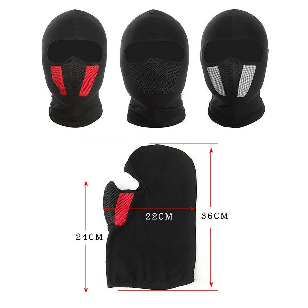 Черная зимняя Флисовая Балаклава маска на все лицо термальная теплая