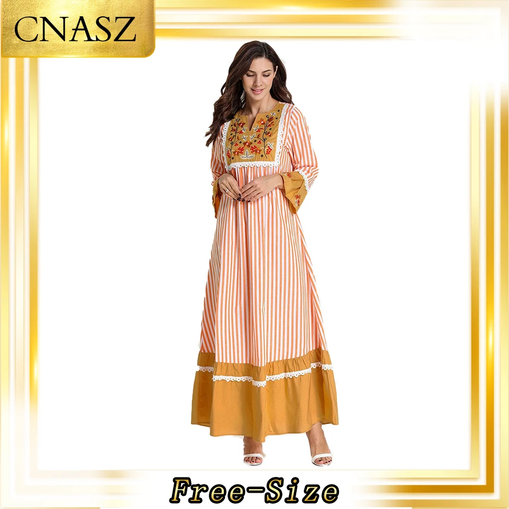 Марокканский кафтан мусульманское платье мусульманская одежда модная вышитая с