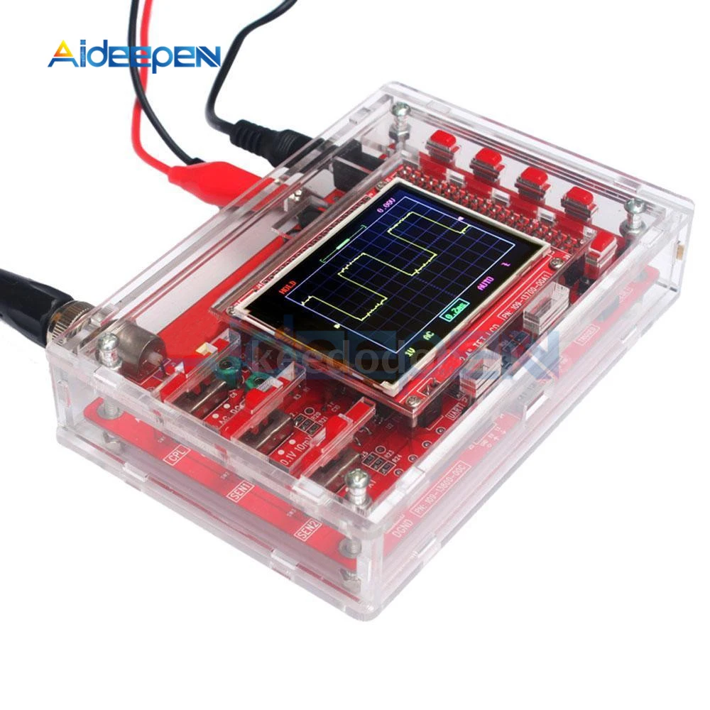 Цифровой осциллограф(Полностью Собранный)+ акриловый чехол+ DSO150 P6100 зонд для Arduino