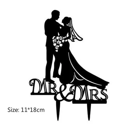 Золотой MR& MRS акриловые буквы Топпер для торта «С Днем Рождения» свадьбы и Помолвки торт украшения взрослых день рождения сувениры - Цвет: D