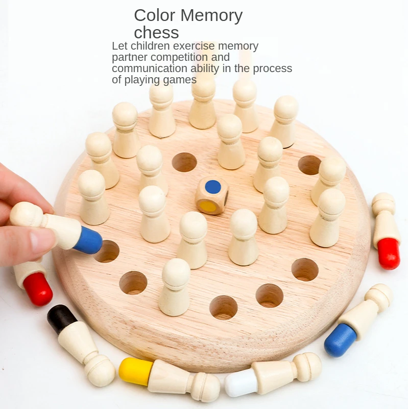 

Colorful game memory chess children education early education training parent-child interaction wooden toys birthday gift
