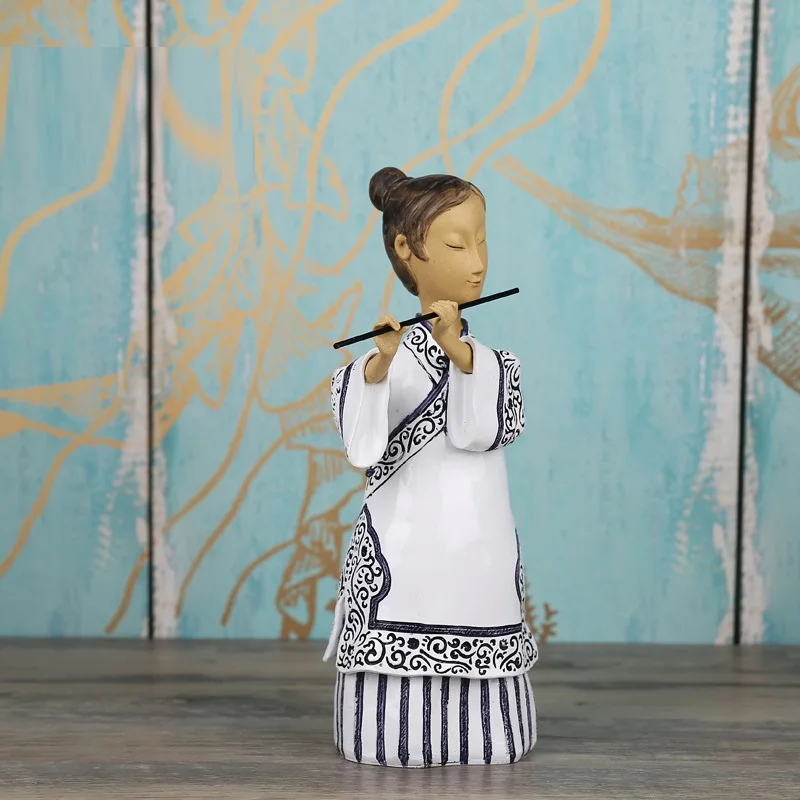 

CHINESE STYLE CERAMICS HAN DYNASTY LADY MAID STATUE CLASSICAL BEAUTIFUL WOMEN FIGURINE HOME DECORATION CERAMICS CRAFTS R3930