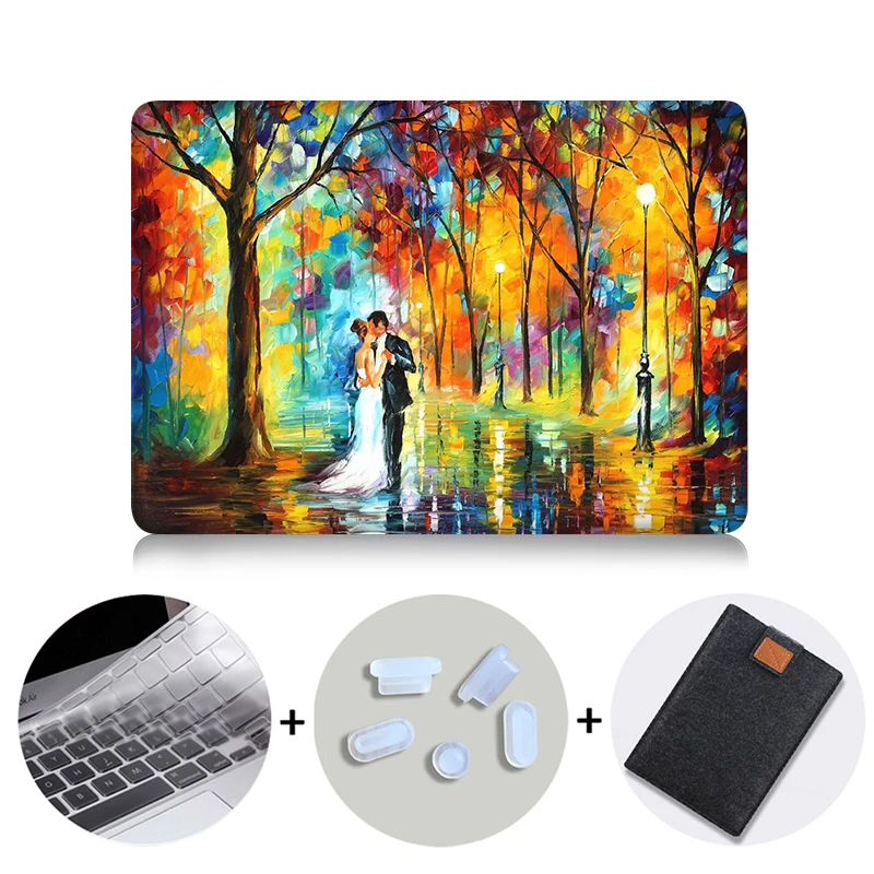 Природа Масляной Живописи Прозрачный Кристалл Для Apple Mac Macbook Pro 15 Крышка случая Macbook Pro 13 15 Дюймов С Retina Display A1502 - Цвет: MB17