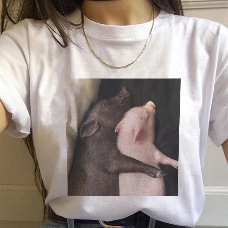 Новинка 2020 Милая футболка в стиле Харадзюку милые топы с коротким рукавом и