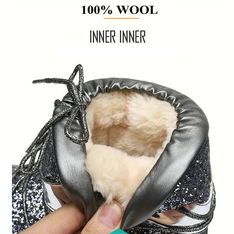 2019 зимние ботинки Зимние ботильоны женская обувь теплые на меху повседневная