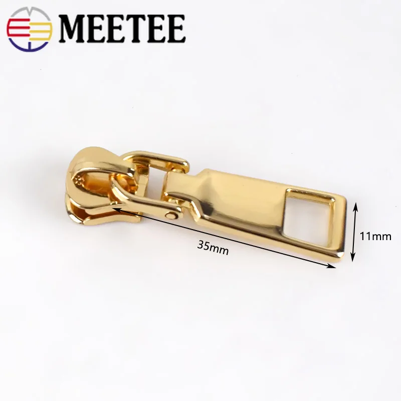 Meetee 50 шт. слайдеры на молнии для 5 # резиновые пуховая куртка Карманный молния
