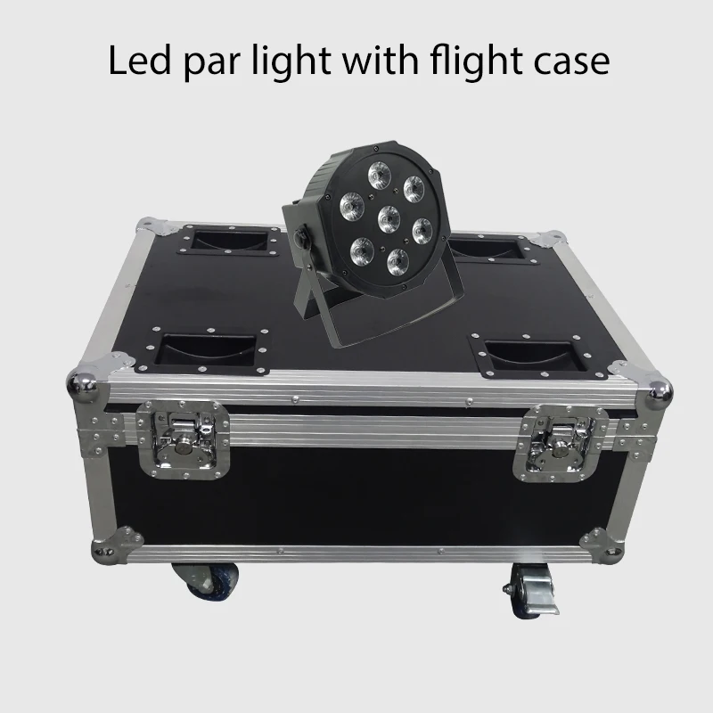 10 шт./лот 7x12 Вт Светодиодный прожектор Par RGBW 4 в 1 плоский светодиодный par dmx512 для