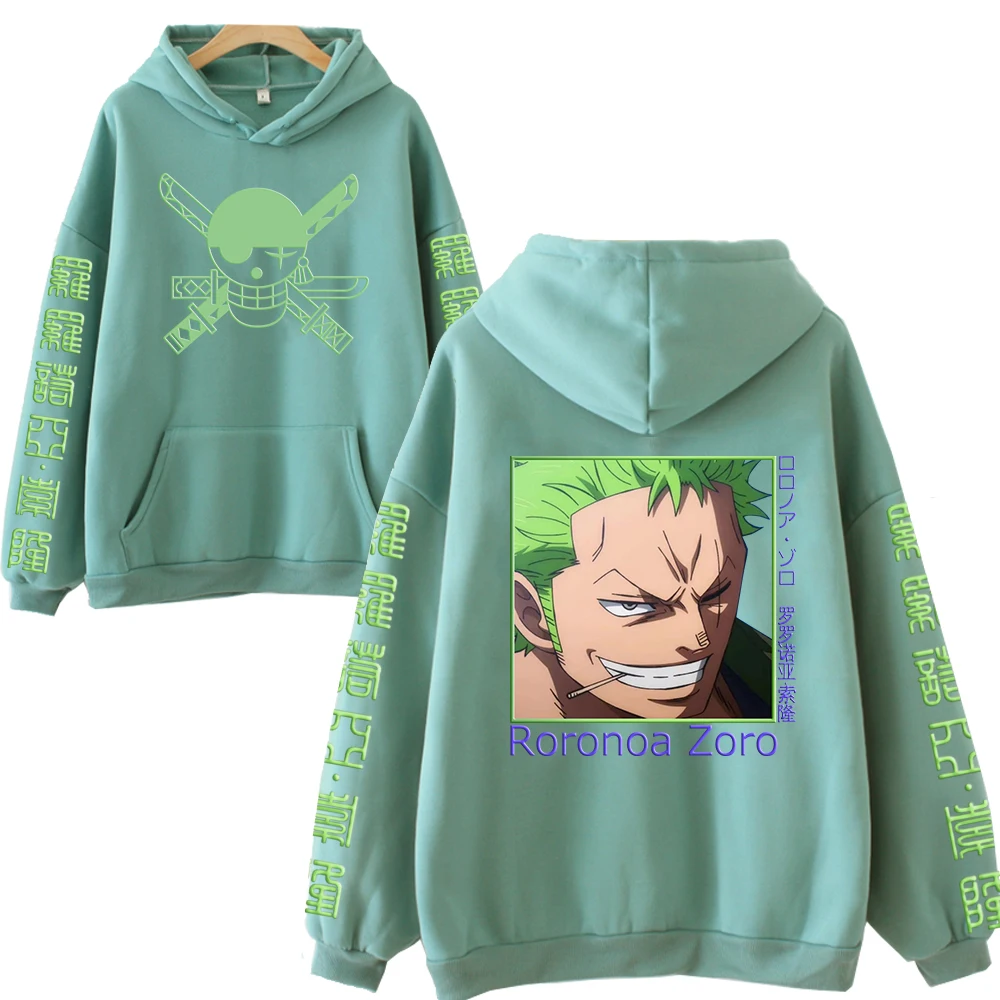 

Hot Anime One Piece Roronoa Zoro Pullover Streetwear Long Sleeve Sweatshirt Tops